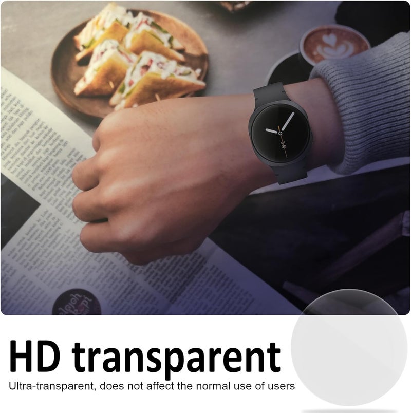 SPGUARD 4 Pack for Samsung Galaxy Watch 8 Screen Protector 40mm Tempered Glass Clear Film Anti Scratch Bubble Free Compatible with Galaxy Watch8 40mm(NOT for Others Models) - Image 4